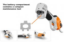 Stihl Battery ASA 20 Pruning Shears - onboard tool for adjusting unit