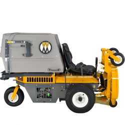 Walker Mower MS - side elevation - deck in service position