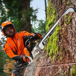 Stihl MS 500i longer bars - no problem!