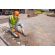 Stihl TSA 300 Battery Cut-off Machine - at work on a tiled surface